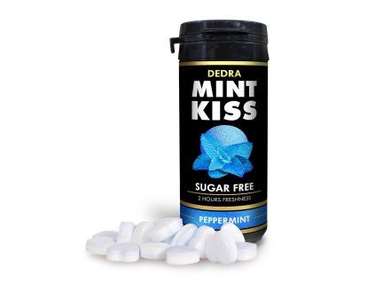 MINT KISS | silně mátové osvěžující pastilky bez cukru