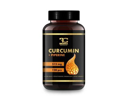 CURCUMIN + PIPERINE 515 mg | silný extrakt kurkumy s piperinem | klouby, imunita & trávení | 120 kapslí