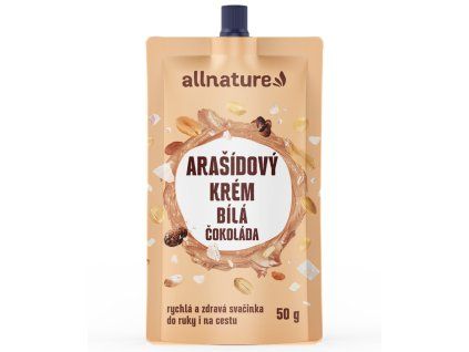 allnature arasidovy krem s bilou cokoladou 50 g