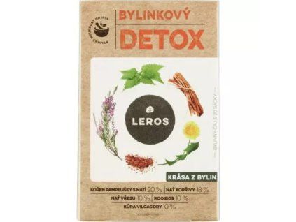 Leros Čaj bylinkový detox 20 x 1,5 g