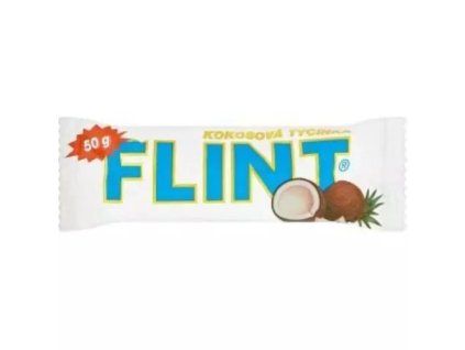Flint Tyčinka kokosová s bílou polevou 35 x 50 g