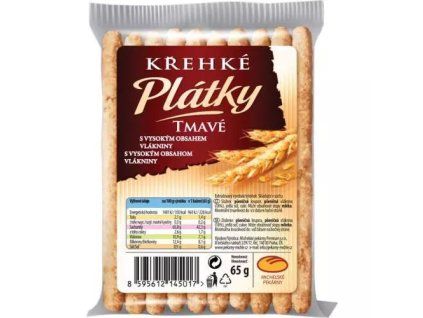 MICHELSKÉ PEKÁRNY Dobré pečivo Plátky křehké tmavé 6 x 65 g