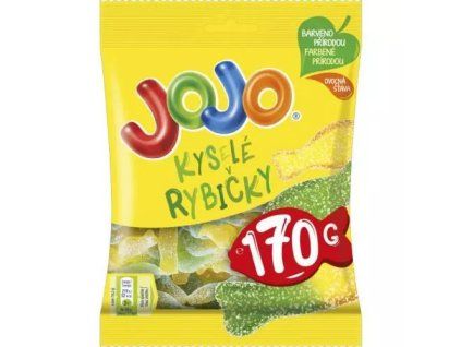 JOJO Kyselé rybičky Želé s ovocnými příchutěmi 170 g