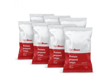protein popped chips paprika 7x 40 g gymbeam