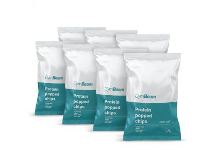 protein popped chips sea salt 7x 40 g gymbeam