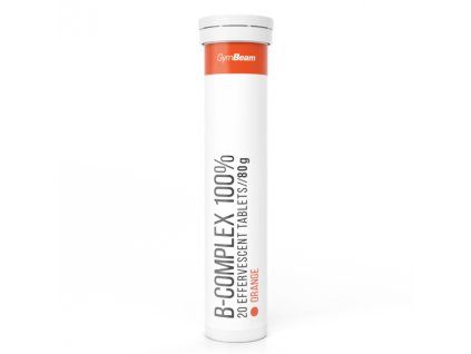 b complex 100 20 effevescent tabs orange gymbeam 1