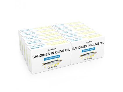 sardines in olive oil 10x125 g gymbeam