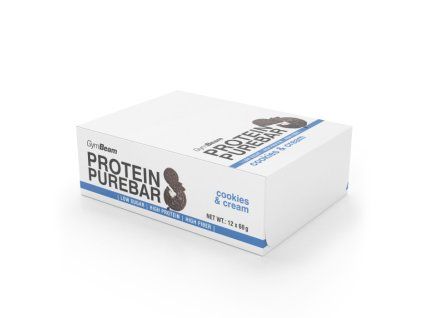 protein purebar cookie cream 12x60 g gymbeam 1