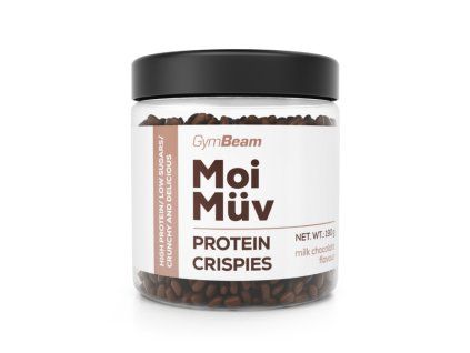 moi muv protein crispies milk chocolate 190 g black cap gymbeam