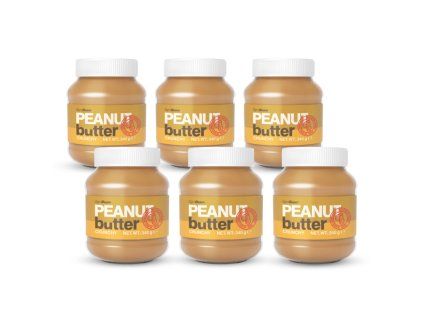 peanut butter crunchy 6x340 g gymbeam