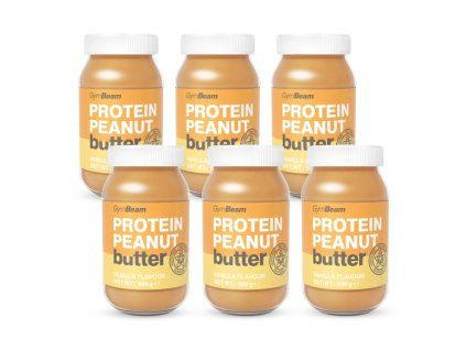 protein peanut butter vanilla flavour 6x900 g gymbeam