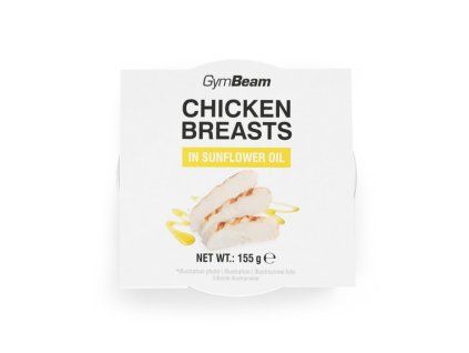 chicken breasts in sunflower oil 155 g gymbeam 01