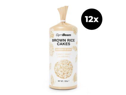 brown rice cakes quinoa and chia 12x120 g gymbeam