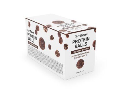 protein balls chocolate brownie 10x45 g gymbeam 1