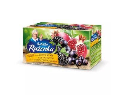 Babička Růženka čaj černý rybíz+granátové jablko 40g