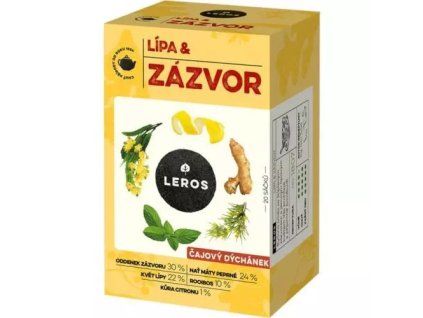 Leros čajový dýchánek zázvor a lípa @20x2g