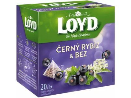 Loyd Tea pyramida černý rybíz +bezinka 40g