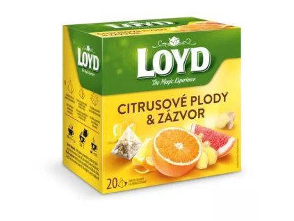 Loyd Tea pyramida citrusové plody + zázvor 40g
