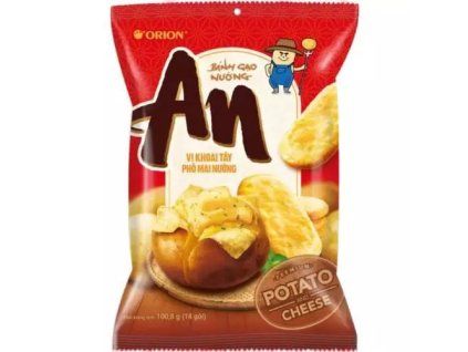 ORION AN rýžové krekery s příchutí bramborového sýra 100g (BANH GAO SYR)
