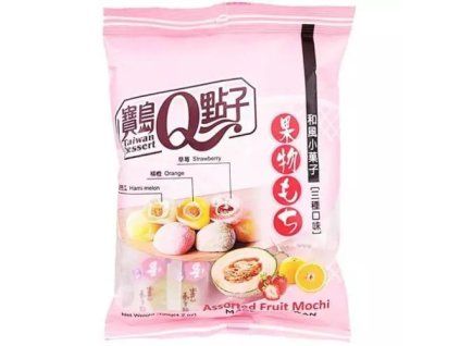 Q Brand assorted fruit mochi mix bag 120g TWN