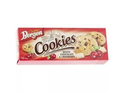 Bergen cookies white chocolate & cranberry 130g