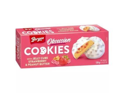 Bergen Obsession cookies jelly cube strawberry&peanut butter 128g