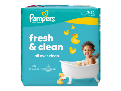Pampers wipes ( 3x80/fol) Fresh Clean