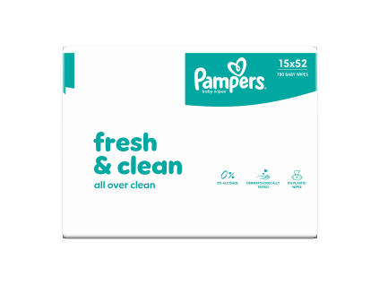 Pampers wipes (15x52/fol) Fresh Clean