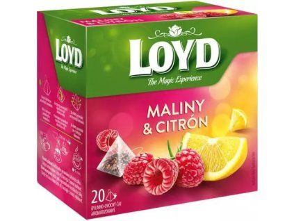 Loyd Tea pyramida maliny +citrón 40g