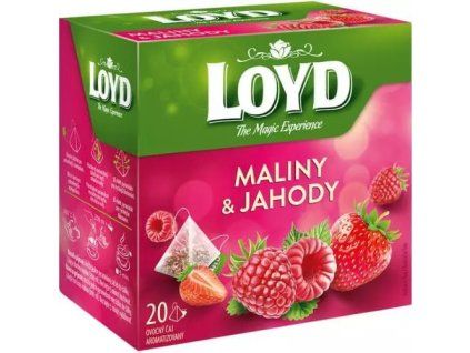Loyd Tea pyramida maliny +jahody 40g