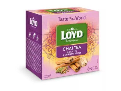 Loyd Tea pyramida world chai tea černý čaj & orientální koření 36g