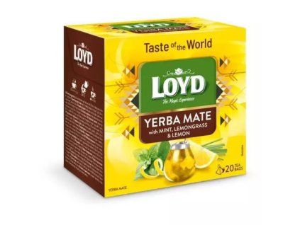 Loyd Tea pyramida world yerba mate s mátou, citrónovou trávou a citrónem 34g
