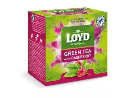 Loyd Tea pyramida zelený s malinou 30g