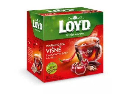 Loyd Warming Tea pyramida višně +kakaový boby +chilli 40g
