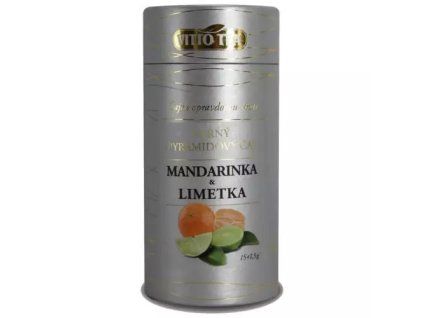 VittoTea čaj černý mandarinka limetka tuba 22,5g