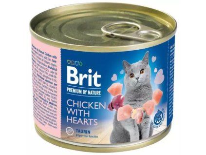 Brit Premium konzervy chicken with hearts 200g