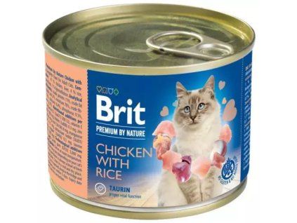 Brit Premium konzervy chicken with rice 200g