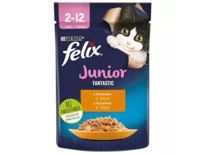 Felix Fantastic kapsička junior s kuřetem v želé 85g