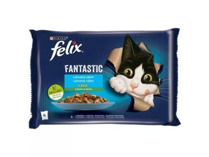 Felix Fantastic kapsička mp losos +cuketa/pstruh +zelená fazole @4x85g