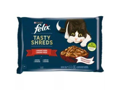 Felix TastyShreds kapsička mp +hovězí @4x80g