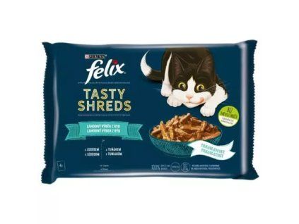Felix TastyShreds kapsička mp +losos @4x80g