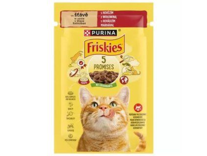 Friskies kapsička s hovězím 85g