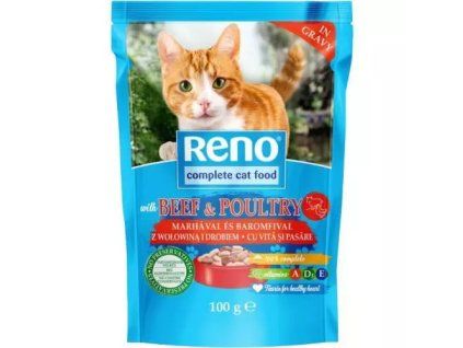 Reno kapsička hovězí+drůbež k 100g