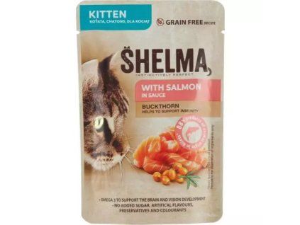 Shelma kapsička kitten losos +rakytník 85g