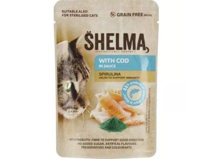 Shelma kapsička treska +spirulina k 85g