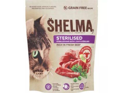 Shelma Sterilised granule hovězí grain-free 750g