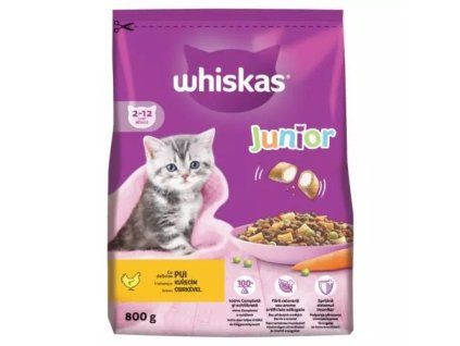 Whiskas granule junior +kuřecí 800g