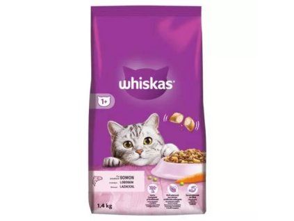 Whiskas granule s lososem 1400g