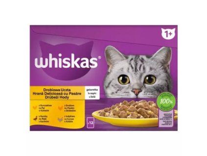 Whiskas kapsička mp drůbeží výběr v želé @12x85g