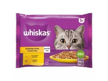 Whiskas kapsička mp drůbeží výběr v želé @4x85g
